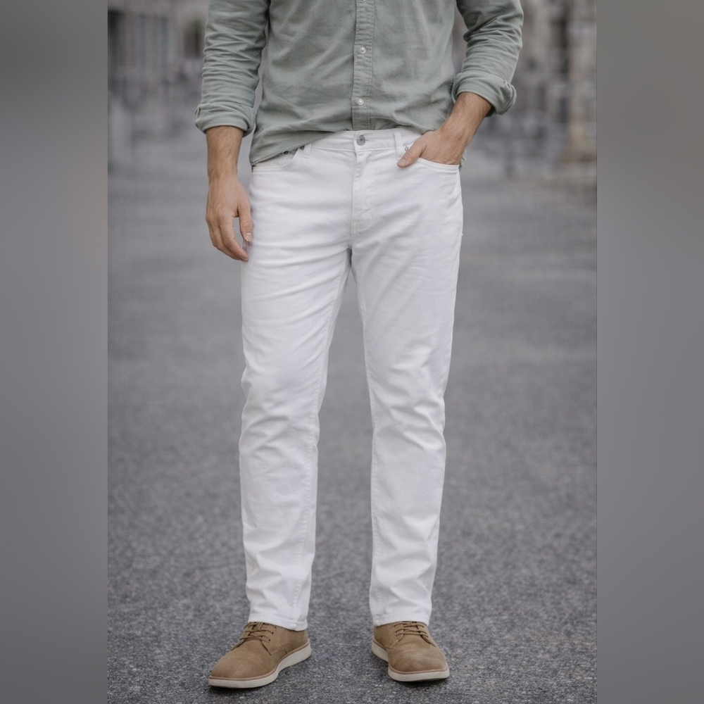 ASOS DESIGN Men’s White Slim Fit Jeans – Size 36x34